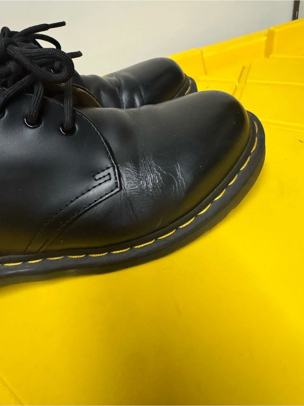 Dr Martens 1461 Men’s 8 Women’s 9 Black Leather 3 Eye Derby Oxford Shoes
